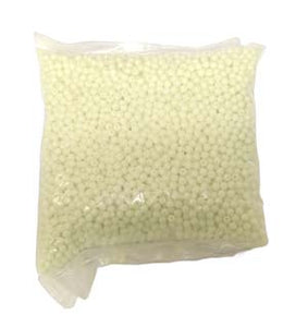 ROUND BEADS 6 mm OPAQUE GLOW - 1 KG BAG