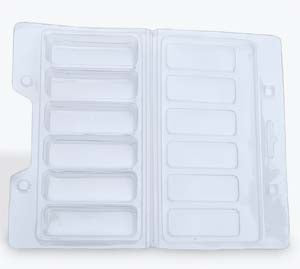 Clam shell packaging trays (Pack of 50) - Plastic packaging blisters