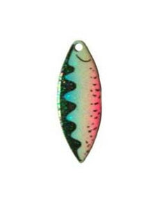 PACK OF 50 WILLOW LEAF SPINNER BLADE SIZE #3 - RAINBOW PERCH