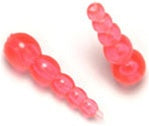 STACKED BEADS TRANSPARENT CERISE