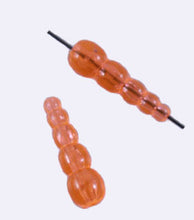 Load image into Gallery viewer, STACKED BEADS TRANSPARENT HYACINTH (ORANGE)
