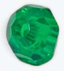ROUND BEADS 8 mm (FACETTED) TRANSPARENT DARK GREEN - PACK OF 1000