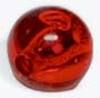 ROUND BEADS 6 mm TRANSPARENT RASPBERRY - PACK OF 1000