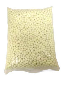 ROUND BEADS 8 mm OPAQUE GLOW - 1 KG BAG