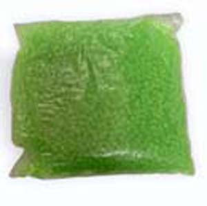 ROUND BEADS 8 mm TRANSPARENT LIME GREEN - 1 KG BAG