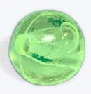 ROUND BEADS 8 mm TRANSPARENT LIME GREEN - 1 KG BAG