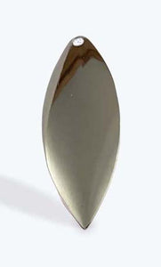 PACK OF 50 WILLOW LEAF SPINNER BLADE SIZE #5 - SILVER