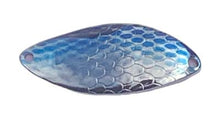 Load image into Gallery viewer, PACK OF 6 TROUT &amp; COHO CATCHER SPOON BLANKS 3/4 OZ SILVER WITH BLUE DOTS
