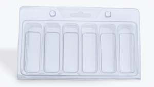Clam shell packaging trays (Pack of 50) - Plastic packaging blisters