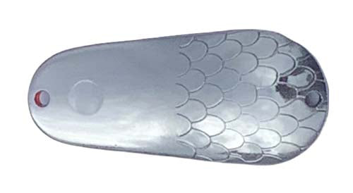 PACK OF 50 TROUT & SALMON CATCHER SPOON BLANKS 1 OZ SILVER