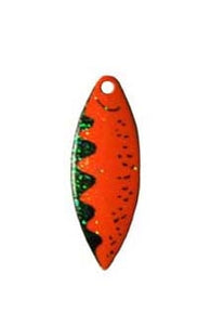 PACK OF 50 WILLOW LEAF SPINNER BLADE SIZE #3 - RED PERCH