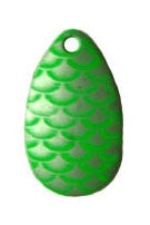 PACK OF 50 INDIANA SPINNER BLADE SIZE #4 - GREEN