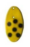 PACK OF 6 INLINE SPINNER BLADE SIZE #2 - YELLOW