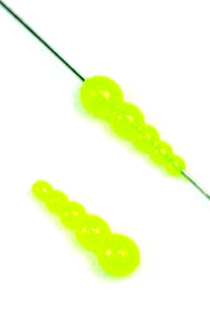 STACKED BEADS OPAQUE CHARTREUSE