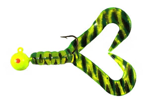 PACK OF 2 - 3/8 oz JIG - DOUBLE TAIL GRUB