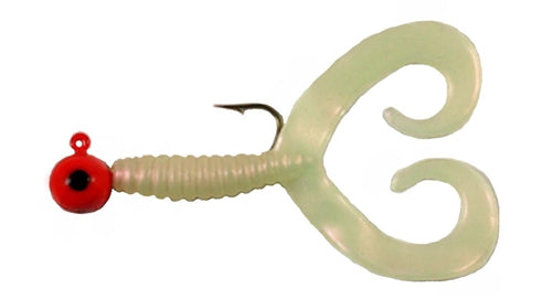 PACK OF 2 - 3/8 oz JIG - DOUBLE TAIL GRUB