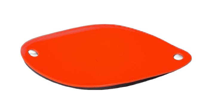 PACK OF 50 SST WOBBLER SPOONS SIZE #3 - FLUORESCENT RED